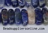 CCH714 15.5 inches 5*10mm - 5*15mm sodalite chips beads