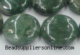 CCJ09 15.5 inches 25mm flat round natural African jade beads wholesale