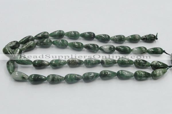 CCJ10 15.5 inches 10*20mm teardrop natural African jade beads wholesale