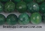 CCJ414 15.5 inches 12mm faceted round west African jade beads