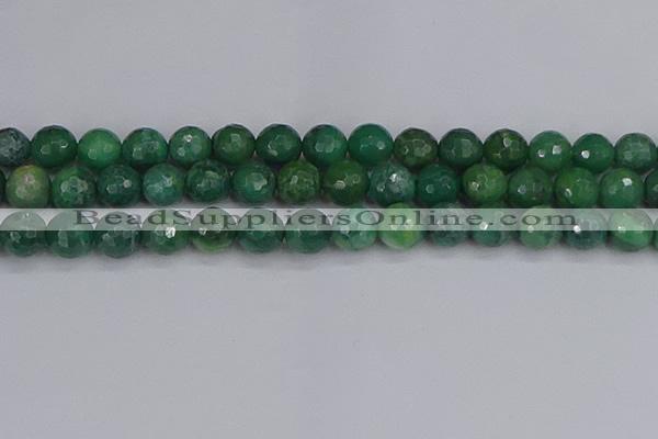 CCJ414 15.5 inches 12mm faceted round west African jade beads