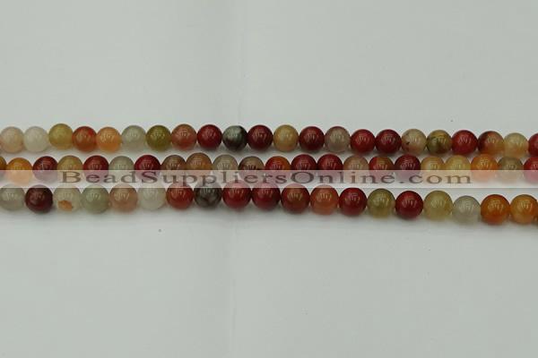 CCJ452 15.5 inches 8mm round colorful jasper beads wholesale