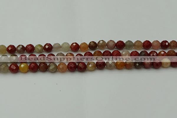 CCJ460 15.5 inches 4mm faceted round colorful jasper beads