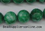 CCN1227 15.5 inches 16mm faceted round candy jade beads wholesale