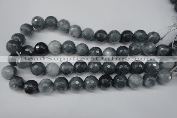 CCN1267 15.5 inches 16mm faceted round candy jade beads wholesale