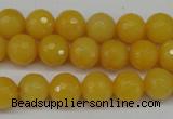 CCN1274 15.5 inches 10mm faceted round candy jade beads wholesale