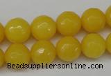 CCN1275 15.5 inches 12mm faceted round candy jade beads wholesale