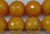 CCN1278 15.5 inches 18mm faceted round candy jade beads wholesale