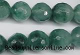 CCN1286 15.5 inches 14mm faceted round rainbow candy jade beads