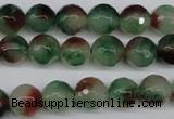 CCN1304 15.5 inches 10mm faceted round rainbow candy jade beads