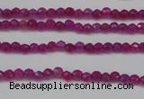 CCN1310 15.5 inches 3mm faceted round candy jade beads wholesale