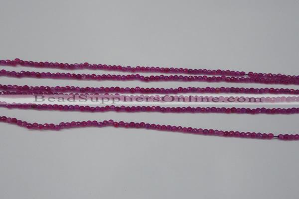 CCN1310 15.5 inches 3mm faceted round candy jade beads wholesale