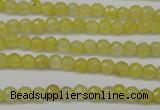 CCN1321 15.5 inches 4mm faceted round candy jade beads wholesale