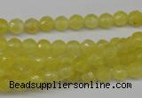 CCN1325 15.5 inches 6mm faceted round candy jade beads wholesale