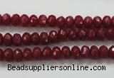 CCN1352 15.5 inches 4*6mm faceted rondelle candy jade beads