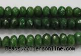 CCN1403 15.5 inches 5*8mm faceted rondelle candy jade beads