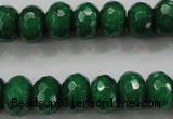 CCN1415 15.5 inches 8*12mm faceted rondelle candy jade beads