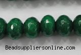 CCN1416 15.5 inches 10*14mm faceted rondelle candy jade beads