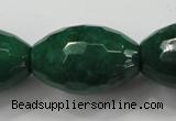 CCN1488 15.5 inches 20*30mm faceted rice candy jade beads wholesale