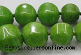 CCN1533 15.5 inches 8*8mm - 20*20mm pumpkin candy jade beads