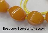 CCN1546 15.5 inches 10*14mm - 20*30mm twisted tetrahedron candy jade beads