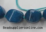 CCN1548 15.5 inches 10*14mm - 20*30mm twisted tetrahedron candy jade beads