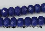 CCN155 15.5 inches 8*12mm faceted rondelle candy jade beads