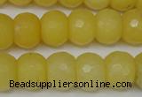 CCN161 15.5 inches 12*16mm faceted rondelle candy jade beads