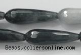 CCN1612 15 inches 10*30mm faceted teardrop candy jade beads