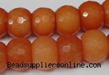 CCN162 15.5 inches 12*16mm faceted rondelle candy jade beads