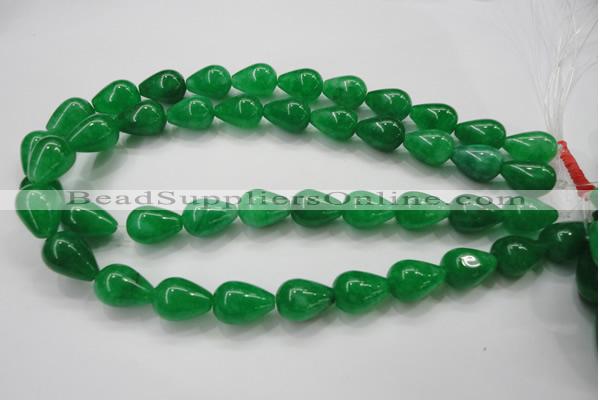 CCN1663 15.5 inches 13*18mm teardrop candy jade beads wholesale