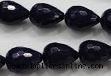 CCN1690 15.5 inches 13*18mm faceted teardrop candy jade beads wholesale