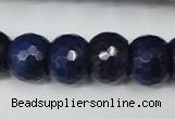 CCN174 15.5 inches 12*16mm faceted rondelle candy jade beads