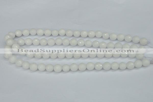 CCN1803 15 inches 10mm faceted round candy jade beads wholesale