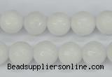 CCN1804 15 inches 12mm faceted round candy jade beads wholesale