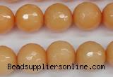 CCN1825 15 inches 14mm faceted round candy jade beads wholesale