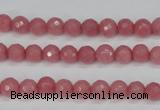 CCN1830 15 inches 4mm faceted round candy jade beads wholesale