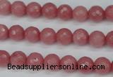 CCN1832 15 inches 8mm faceted round candy jade beads wholesale