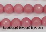 CCN1834 15 inches 12mm faceted round candy jade beads wholesale