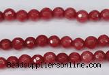 CCN1840 15 inches 4mm faceted round candy jade beads wholesale