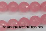 CCN1854 15 inches 12mm faceted round candy jade beads wholesale