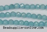 CCN1860 15 inches 4mm faceted round candy jade beads wholesale