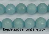 CCN1864 15 inches 12mm faceted round candy jade beads wholesale