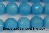 CCN1875 15 inches 14mm faceted round candy jade beads wholesale