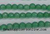 CCN1881 15 inches 6mm faceted round candy jade beads wholesale