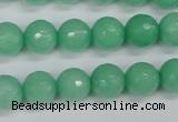 CCN1883 15 inches 10mm faceted round candy jade beads wholesale