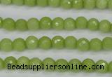 CCN1900 15 inches 4mm faceted round candy jade beads wholesale