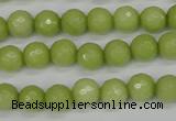 CCN1902 15 inches 8mm faceted round candy jade beads wholesale