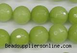 CCN1905 15 inches 14mm faceted round candy jade beads wholesale