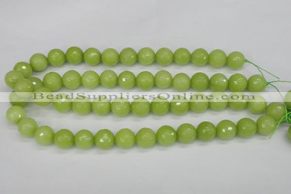 CCN1905 15 inches 14mm faceted round candy jade beads wholesale